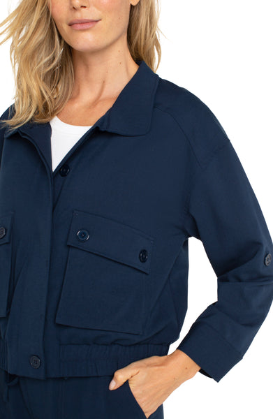 UTILITY JACKET WITH CINCH HEM – LIVERPOOL LOS ANGELES