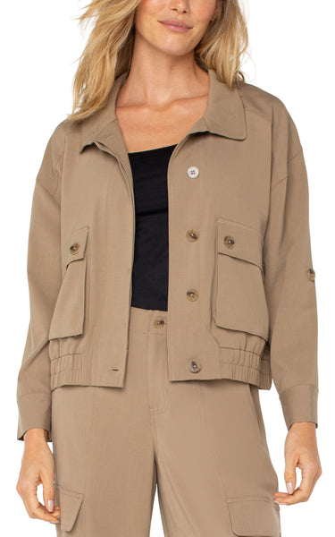 UTILITY JACKET WITH CINCH HEM – LIVERPOOL LOS ANGELES