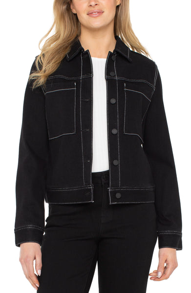 ECO UTILITY TRUCKER JACKET WITH CONTRAST STITCH – LIVERPOOL