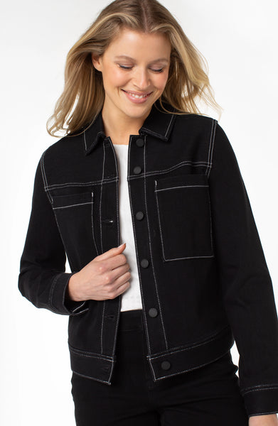 ECO UTILITY TRUCKER JACKET WITH CONTRAST STITCH – LIVERPOOL