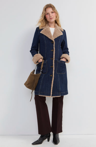 SHERPA TRIMMED NOTCH COLLAR JACKET – LIVERPOOL LOS ANGELES
