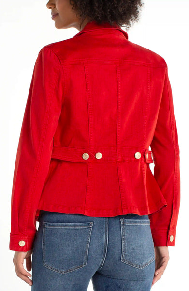 PEPLUM JACKET WITH TAB DETAIL – LIVERPOOL LOS ANGELES