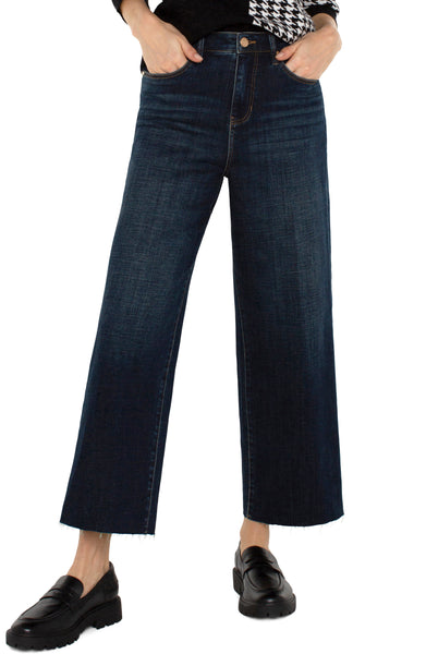 loope HIGH WAIST WIDE DENIM 生地 a LOOPE HIGH WAIST WIDE DENIM