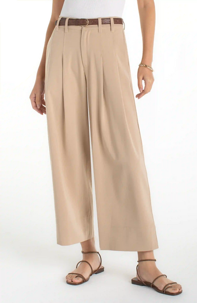 PLEATED WIDE LEG CROP TROUSER – LIVERPOOL LOS ANGELES