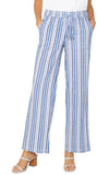 WHITE BLUE MULTI STRIPE