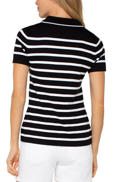 SHORT SLEEVE COLLARED SWEATER – LIVERPOOL LOS ANGELES