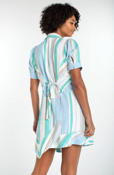 RAGLAN ASYMMETRICAL WOVEN SHIRT DRESS – LIVERPOOL LOS ANGELES