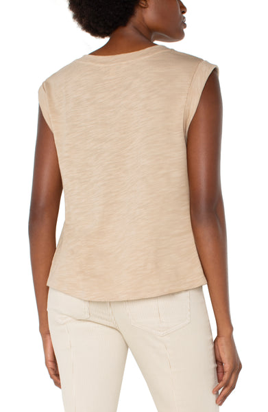 激安アウトレット通販 レディース KNIT WOVEN SLEEVELESS TOP ANGELES LOS LIVERPOOL – トップス