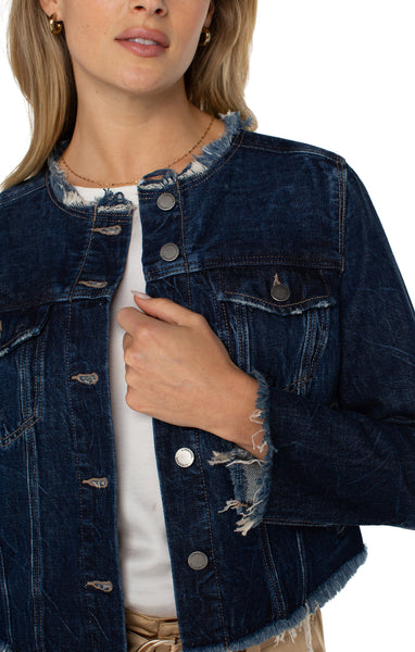 【HI FI FNK】Elby Vintage Denim Jacket HI FI FNK】Elby Vintage Denim Jacket