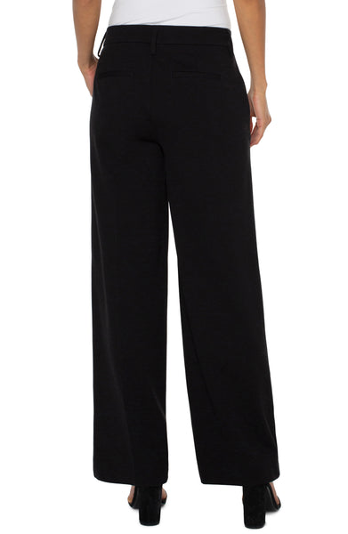 Liverpool Kelsey Wide Leg Trouser Khaki Grid Print main image 0