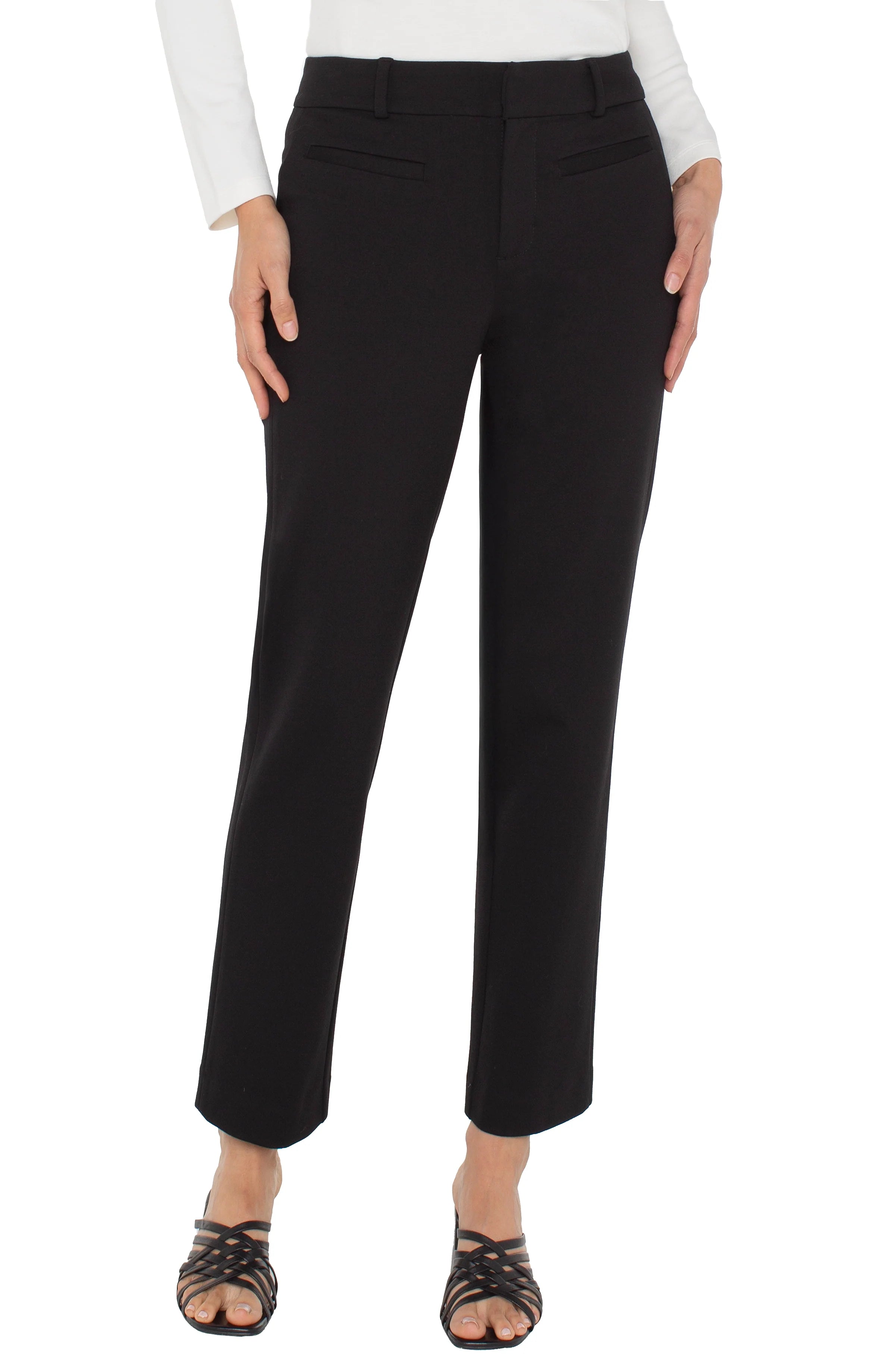 liverpool gemma cigarette trouser Black Checkered LM5709C86 Style Niche Boutique its the perfect piece to elevate your weekday wardrobe and weekend plans alike Gemma High Waist Ankle Cigarette