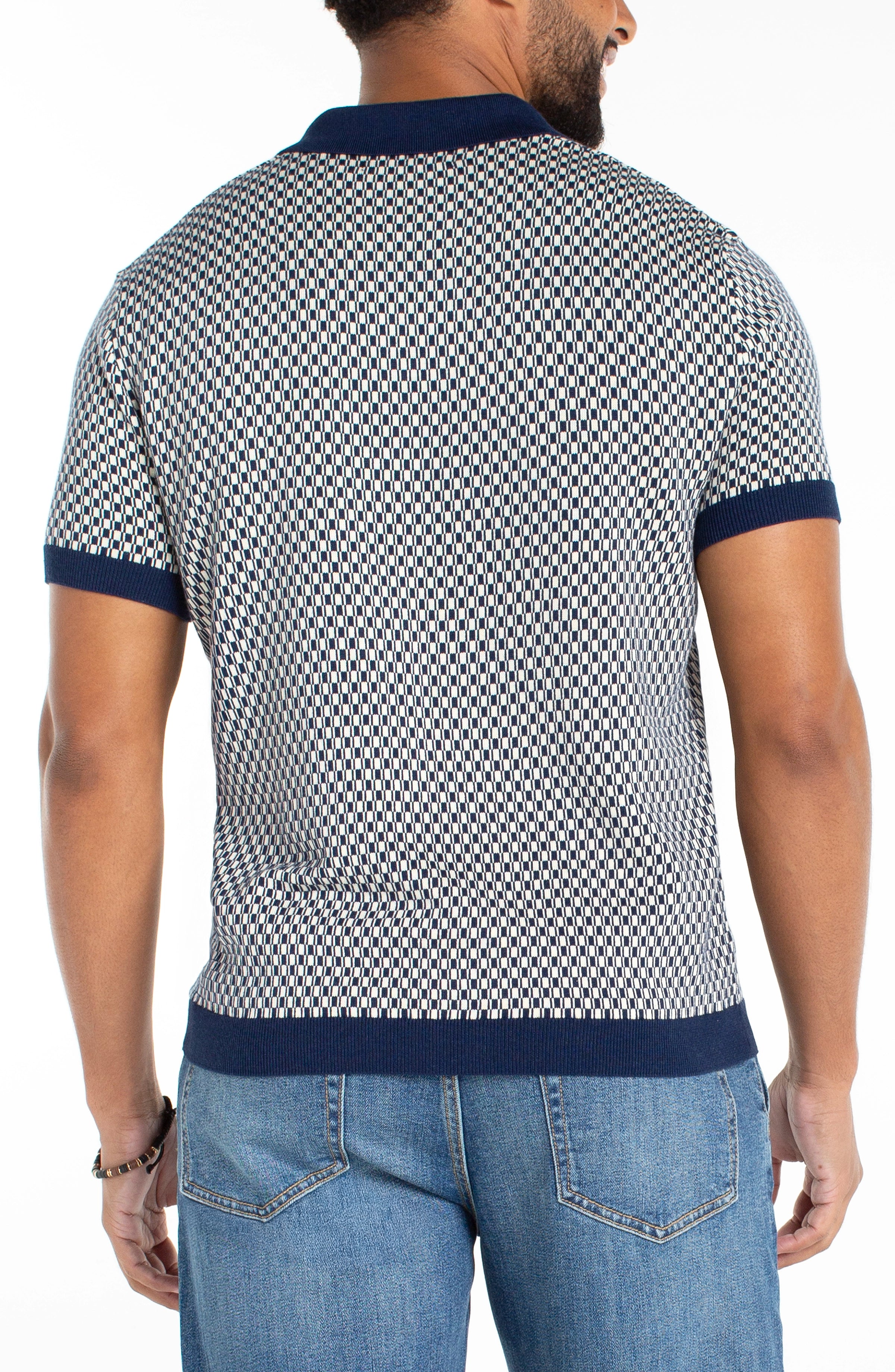 JOHNNY COLLAR SWEATER KNIT POLO