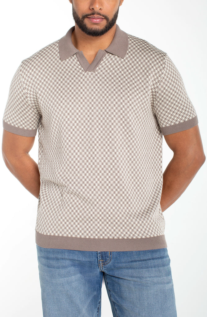 JOHNNY COLLAR SWEATER KNIT POLO