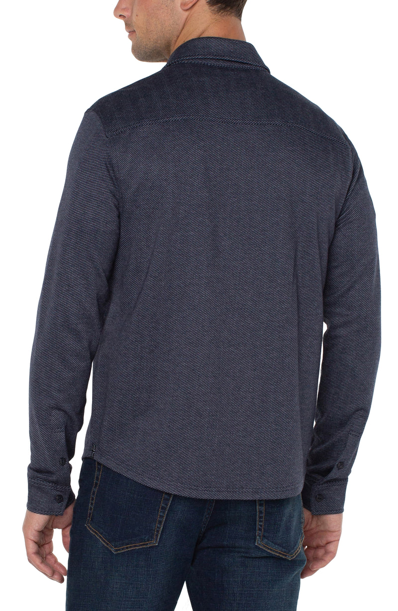 KNIT BUTTON UP LONG SLEEVE SHIRT-2
