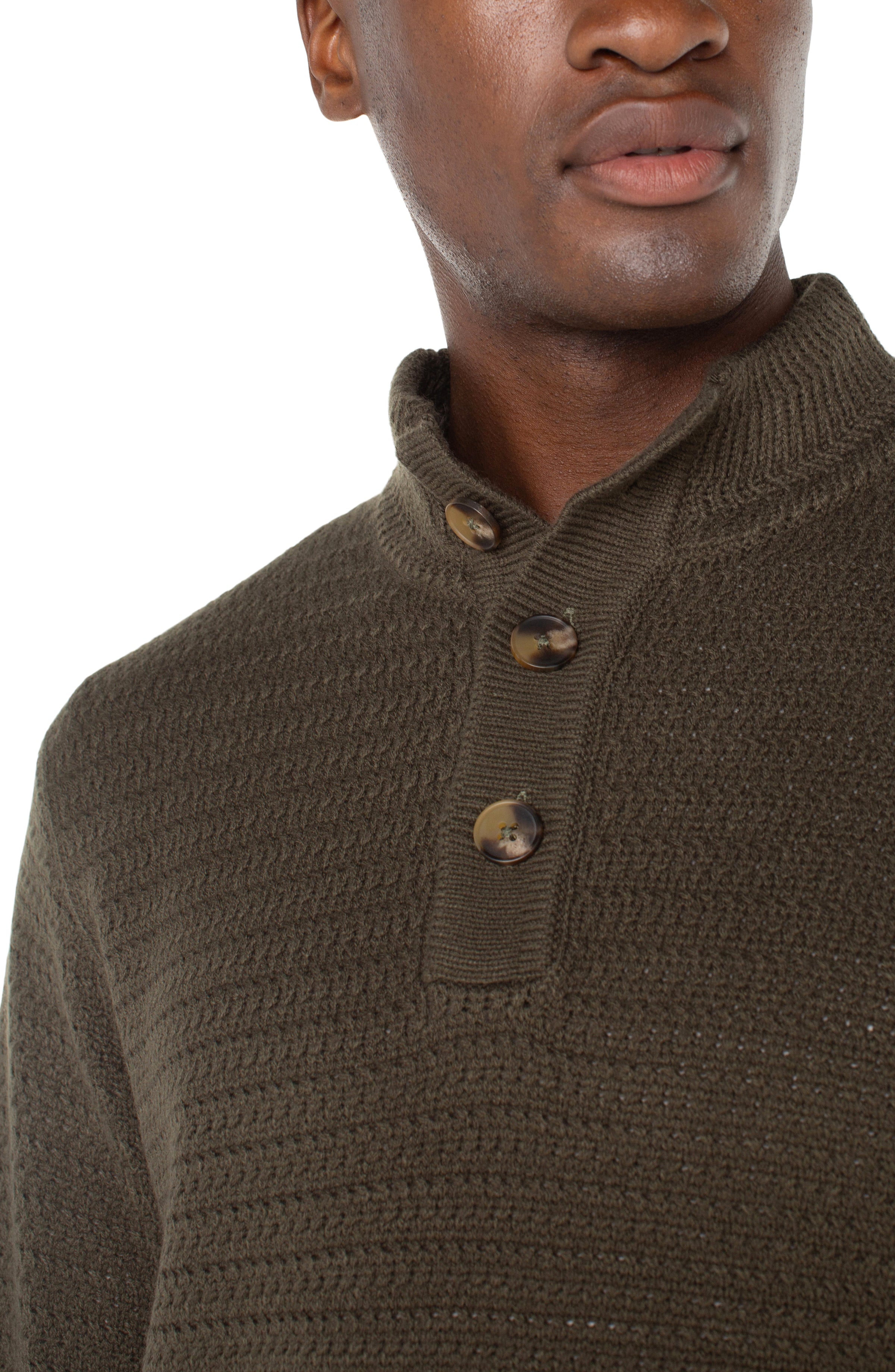 Mens mock neck pullover hotsell