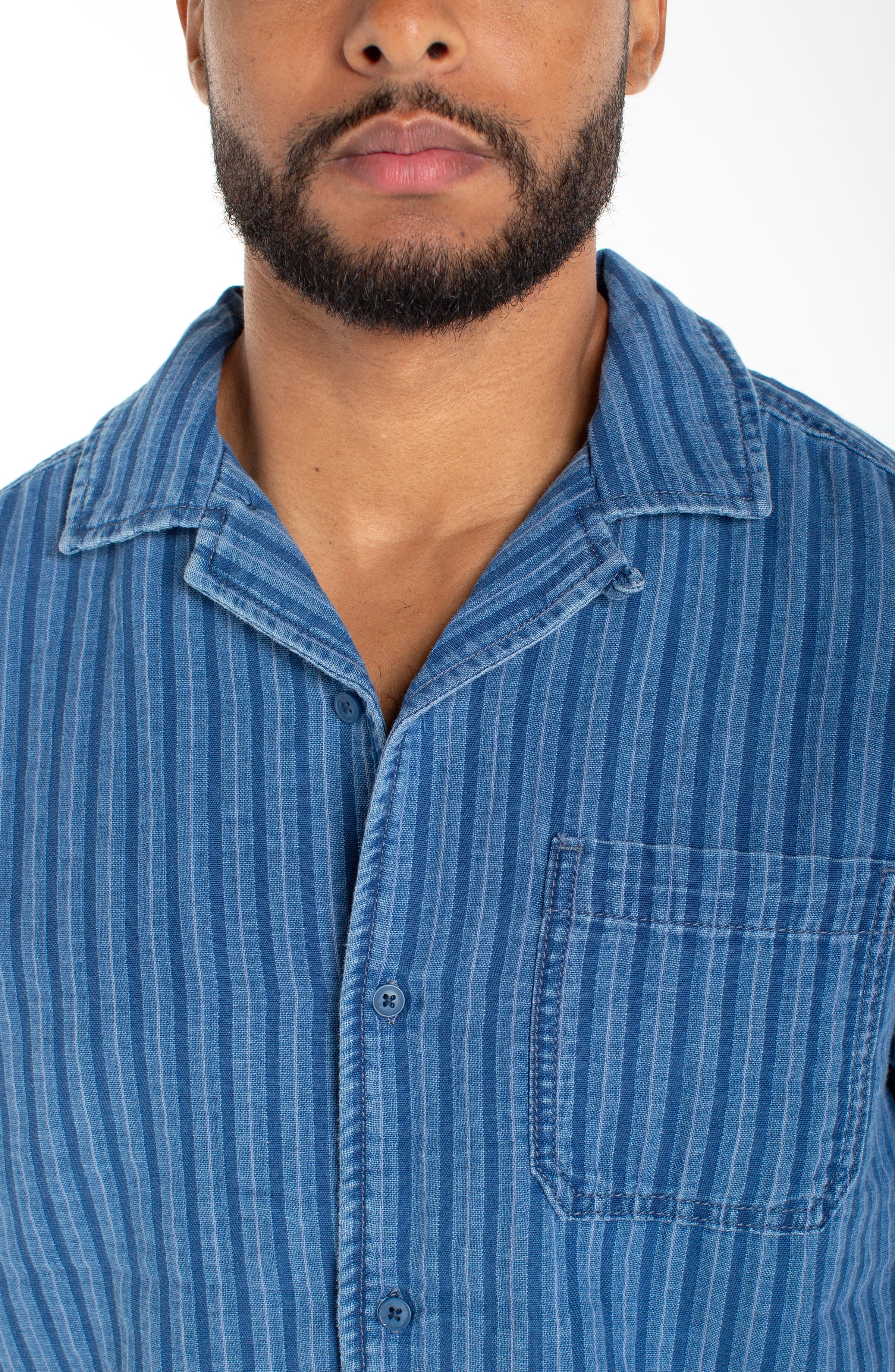 MEDIUM INDIGO STRIPE