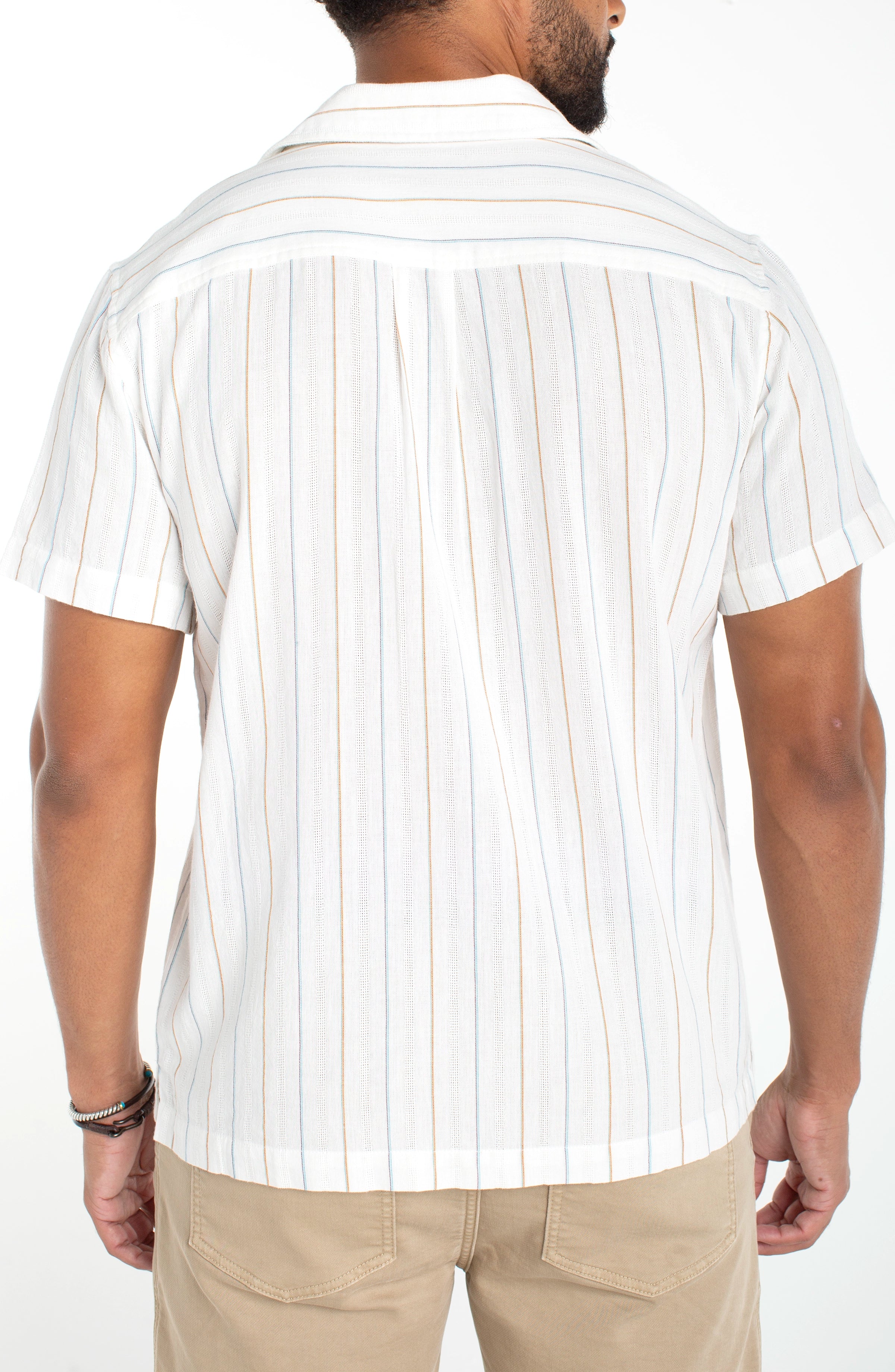 IVORY AQUA STRIPE