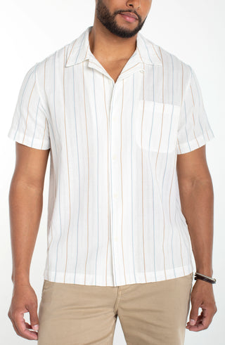 IVORY AQUA STRIPE