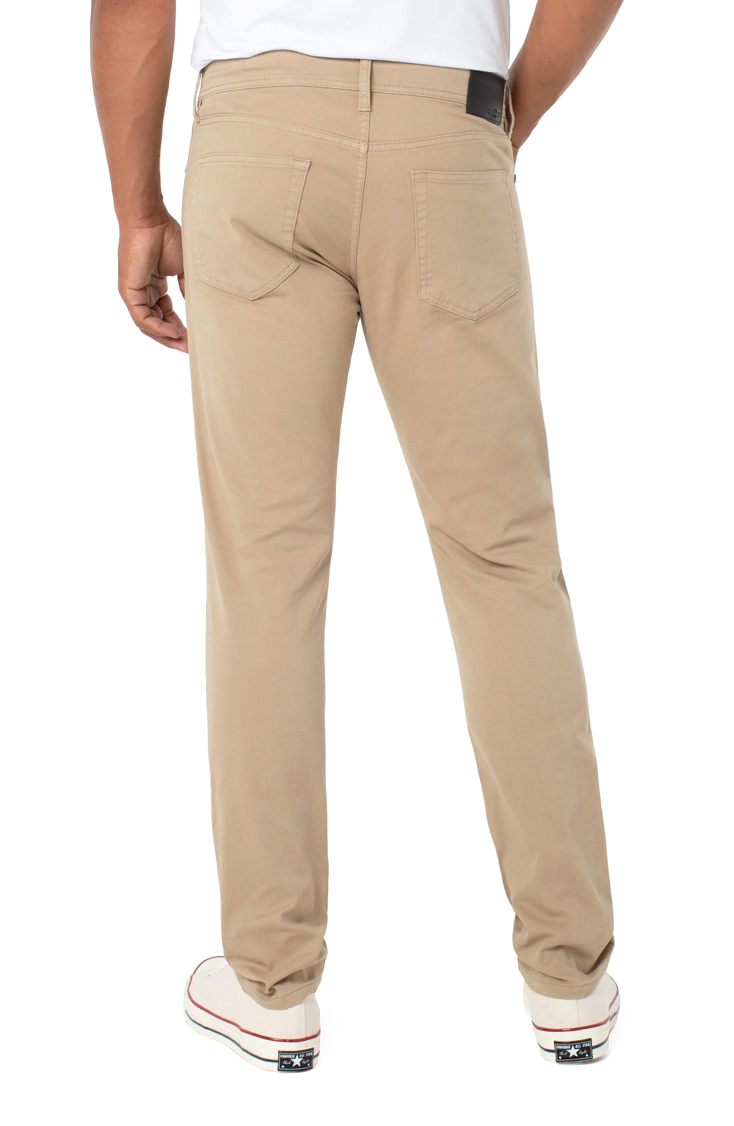 KINGSTON MODERN STRAIGHT PEACHED COLORED TWILL
