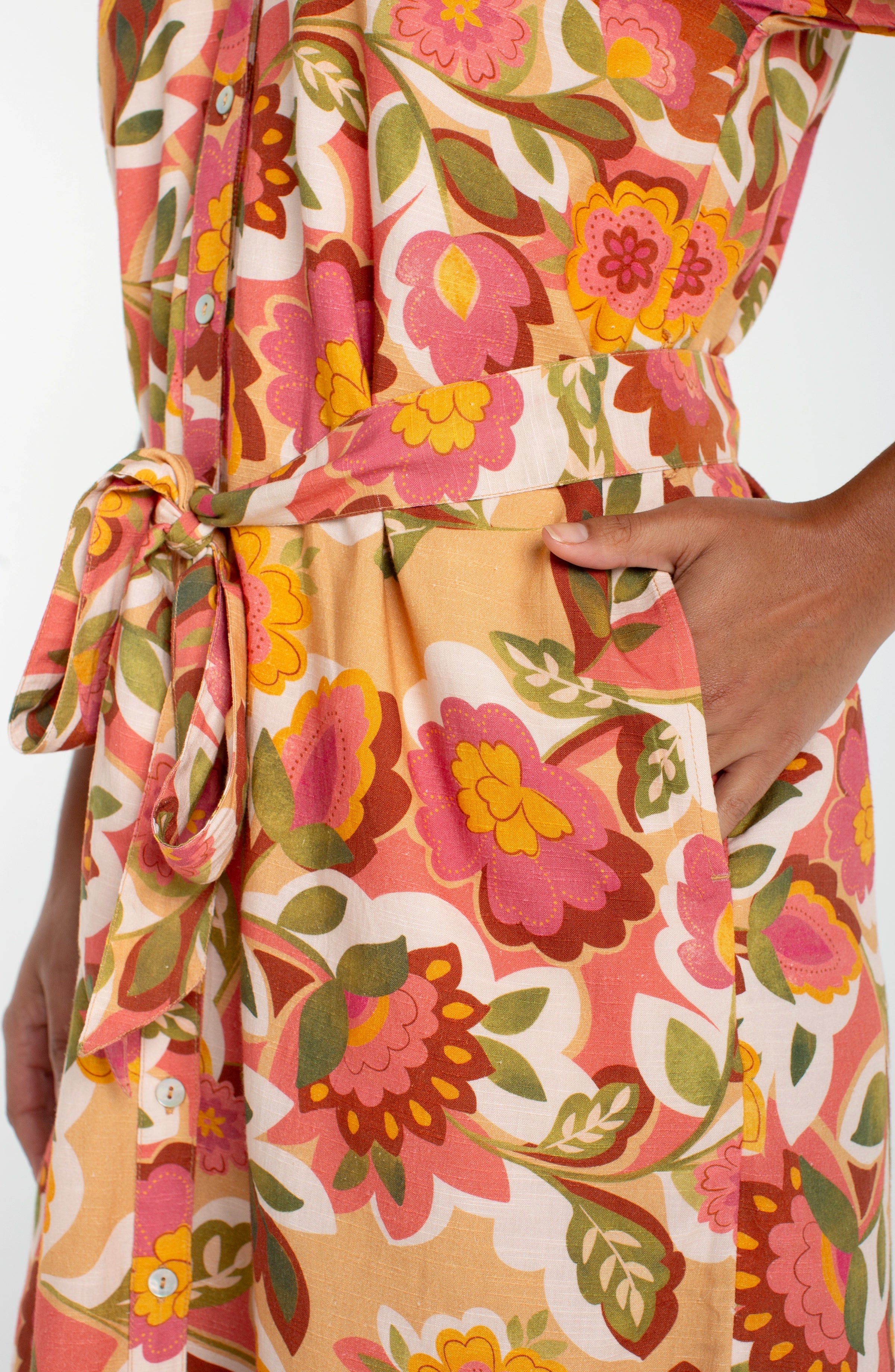 TAN FLORAL MULTI
