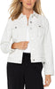 WHITE BLACK PINSTRIPE