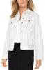 WHITE BLACK PINSTRIPE