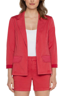 Open FITTED BLAZER BERRY BLOSSOM-1 in gallery view