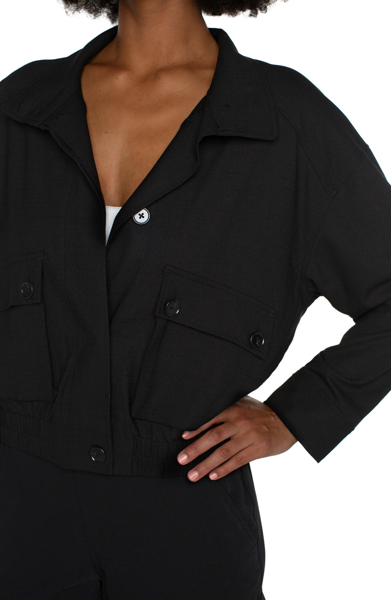 UTILITY JACKET WITH CINCH WAIST – LIVERPOOL LOS ANGELES