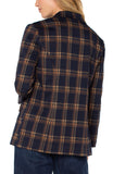 NAVY TOFFEE PLAID