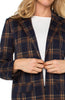 NAVY TOFFEE PLAID