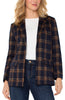 NAVY TOFFEE PLAID