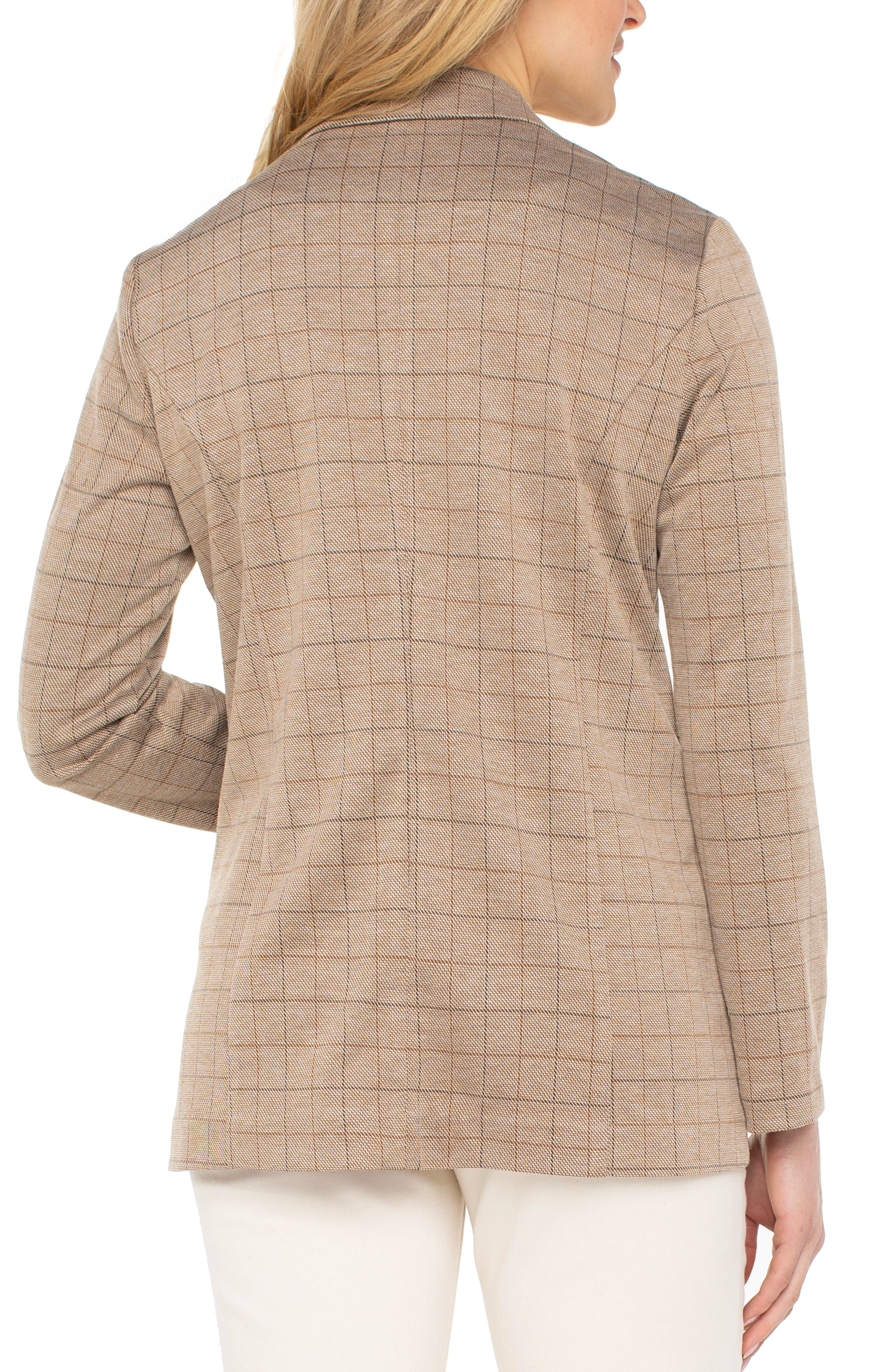 KHAKI GRID CHECK