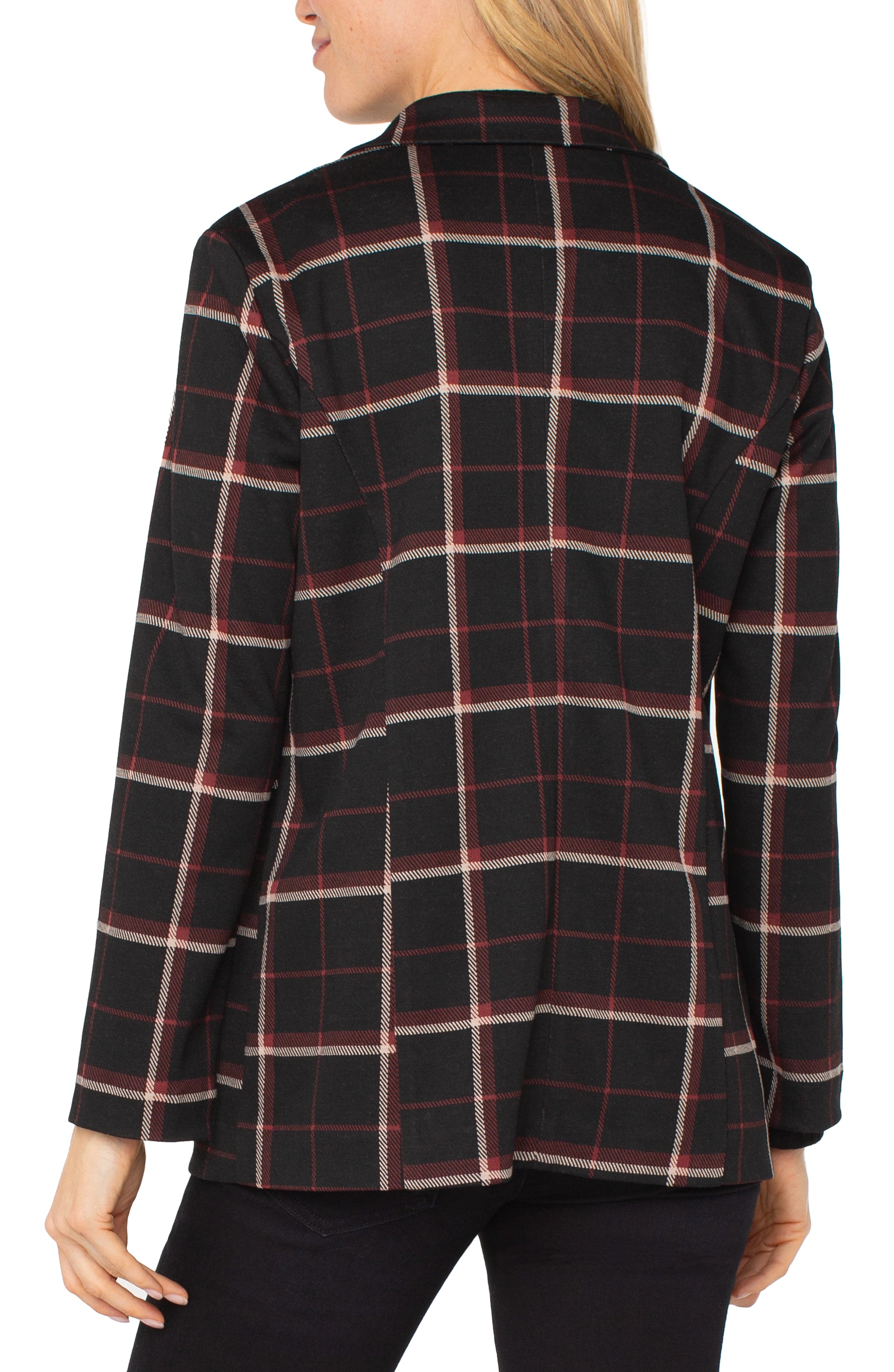 BLACK RED TATTERSALL PLAID