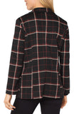 BLACK RED TATTERSALL PLAID