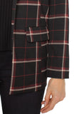 BLACK RED TATTERSALL PLAID