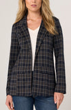 NAVY TAN PLAID