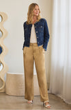 CLASSIC JEAN JACKET WITH FRAY HEM