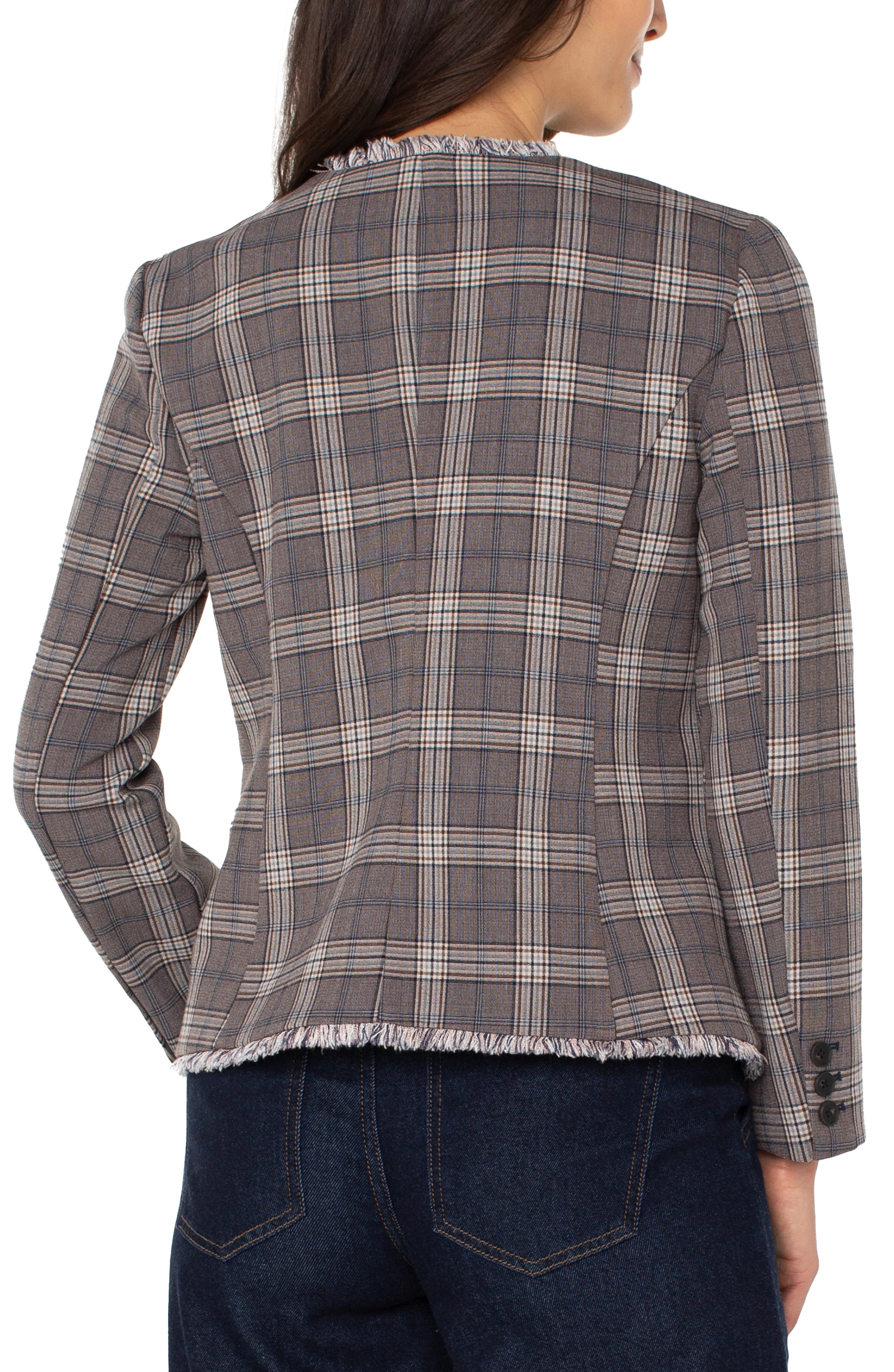 BROWN NAVY GLEN CHECK