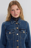 FIT AND FLARE TRUCKER JACKET