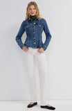 FIT AND FLARE TRUCKER JACKET