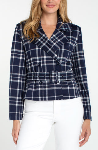 MIDNIGHT WHITE PLAID