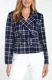 MIDNIGHT WHITE PLAID