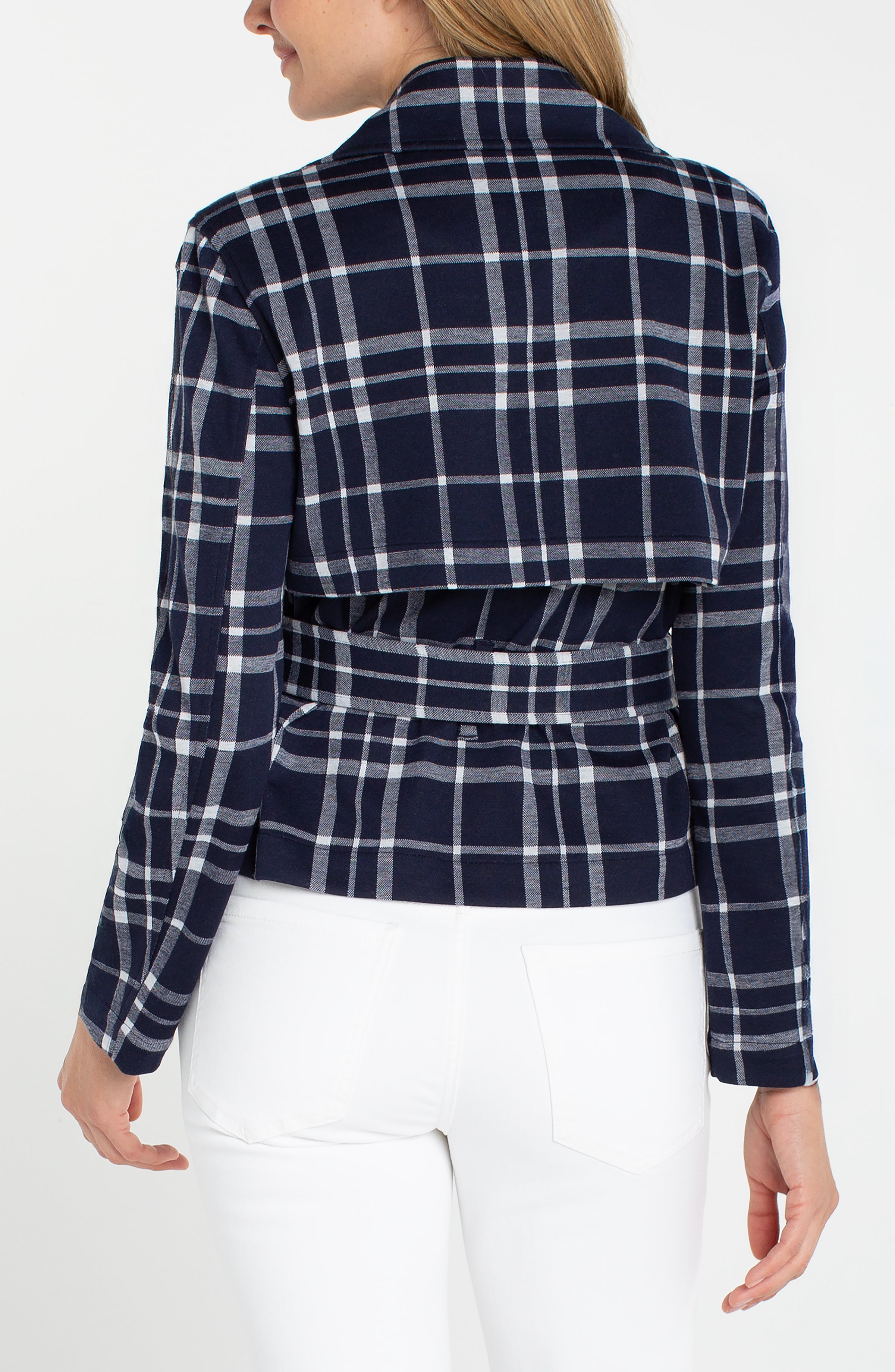 MIDNIGHT WHITE PLAID