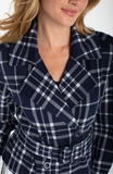 MIDNIGHT WHITE PLAID