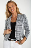 BLACK WHITE PLAID