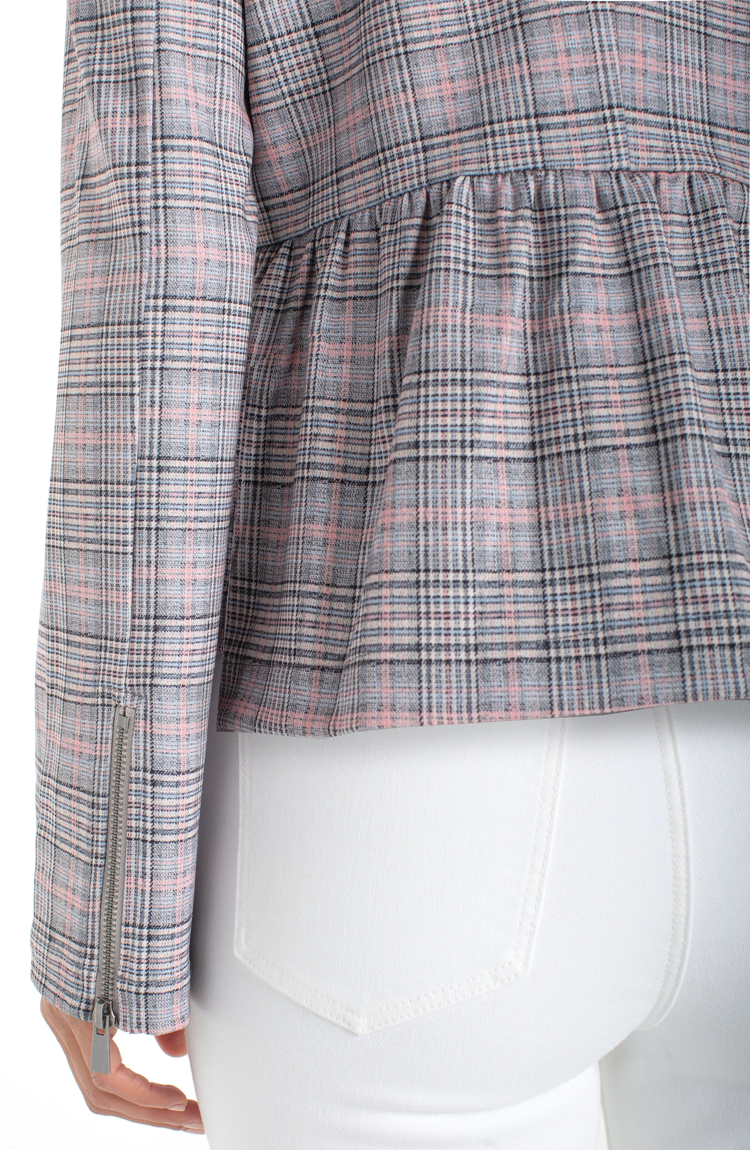 GREY BLUSH PLAID