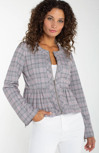 GREY BLUSH PLAID