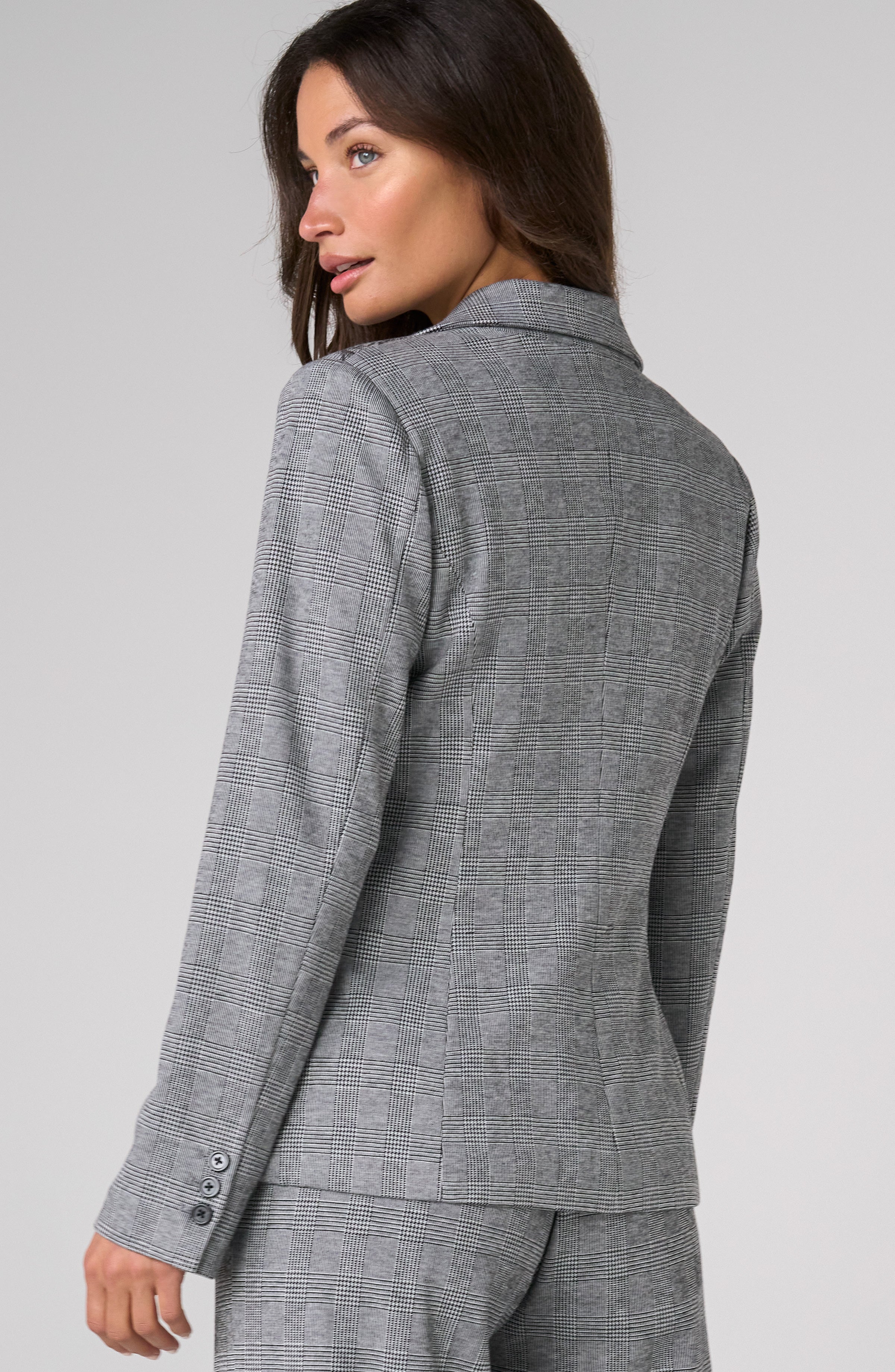 BLACK WHITE GLEN PLAID