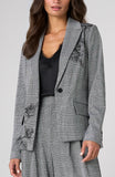 BLACK WHITE GLEN PLAID