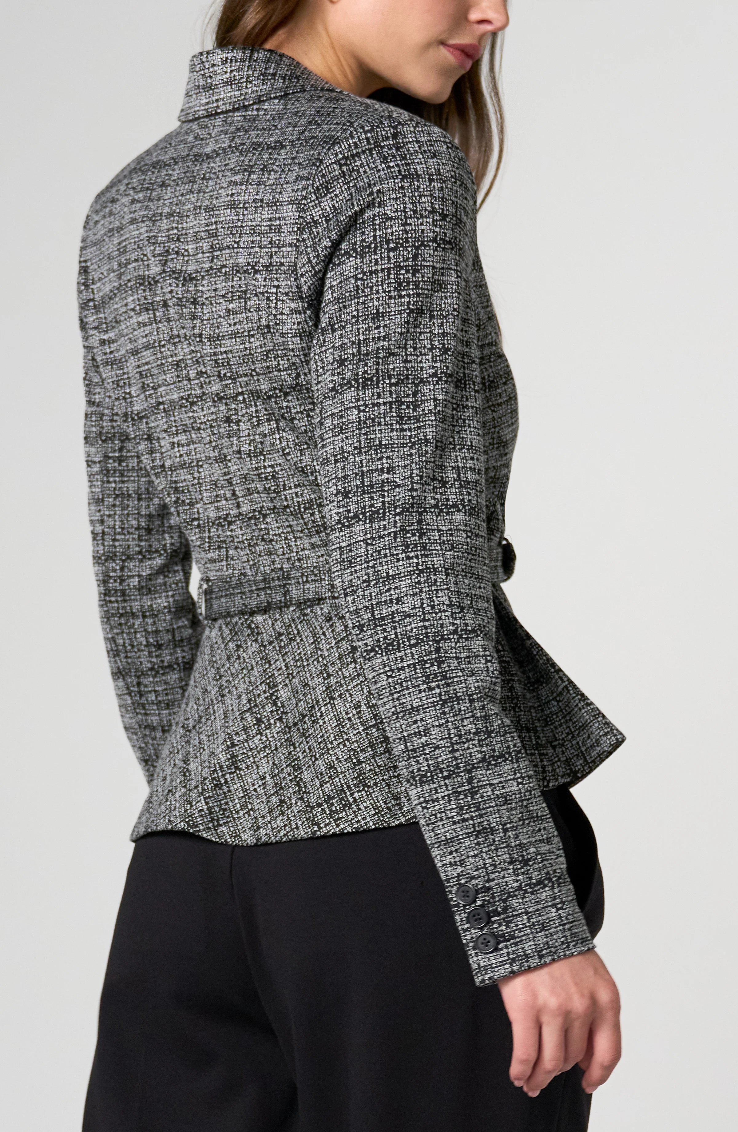 BLACK MULTI TWEED